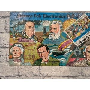 VINTAGE 1976 radio shack science faire hall of fame jigsaw puzzle